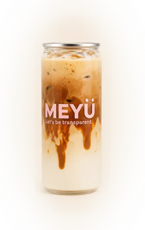 MEYÜ Pistachio & Cream iced coffee can