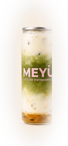 MEYÜ Summer Sunrise iced matcha can